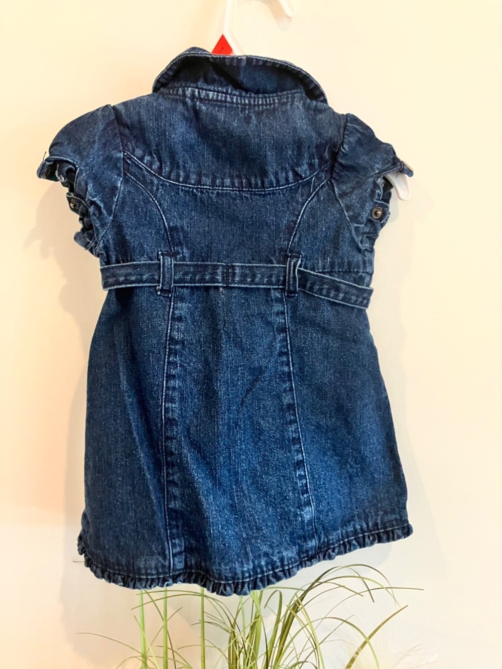 Calvin Klein Baby Denim Belted Dress – 6–9 Months - Picture 4 of 5